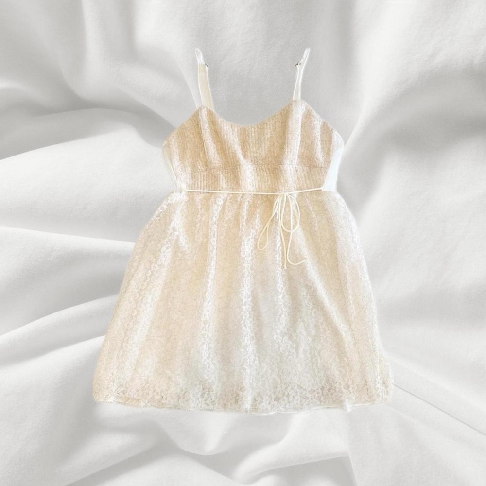 Flora Nikrooz Cream Lace Dress
